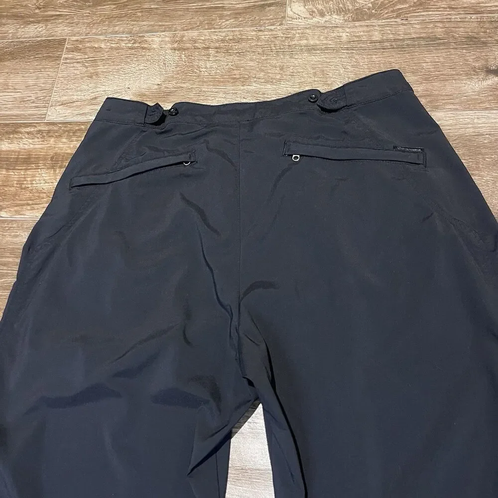 ROYAL ROBBINS Quick Dry Pants Women's Size 12 Black Adjustable Cuff Opening - Picture 11 of 13